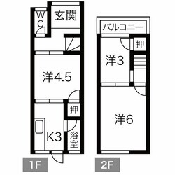 岡5丁目貸家の物件間取画像